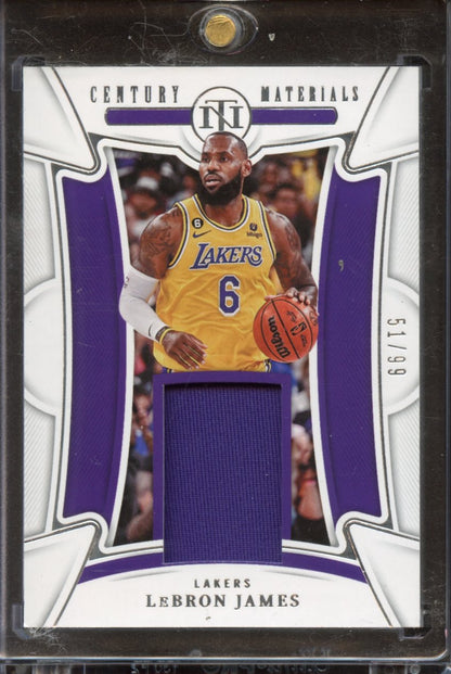 2022 Panini Century Matertials Lebron James Patch /99