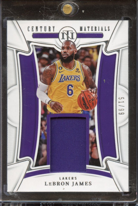 2022 Panini Century Matertials Lebron James Patch /99