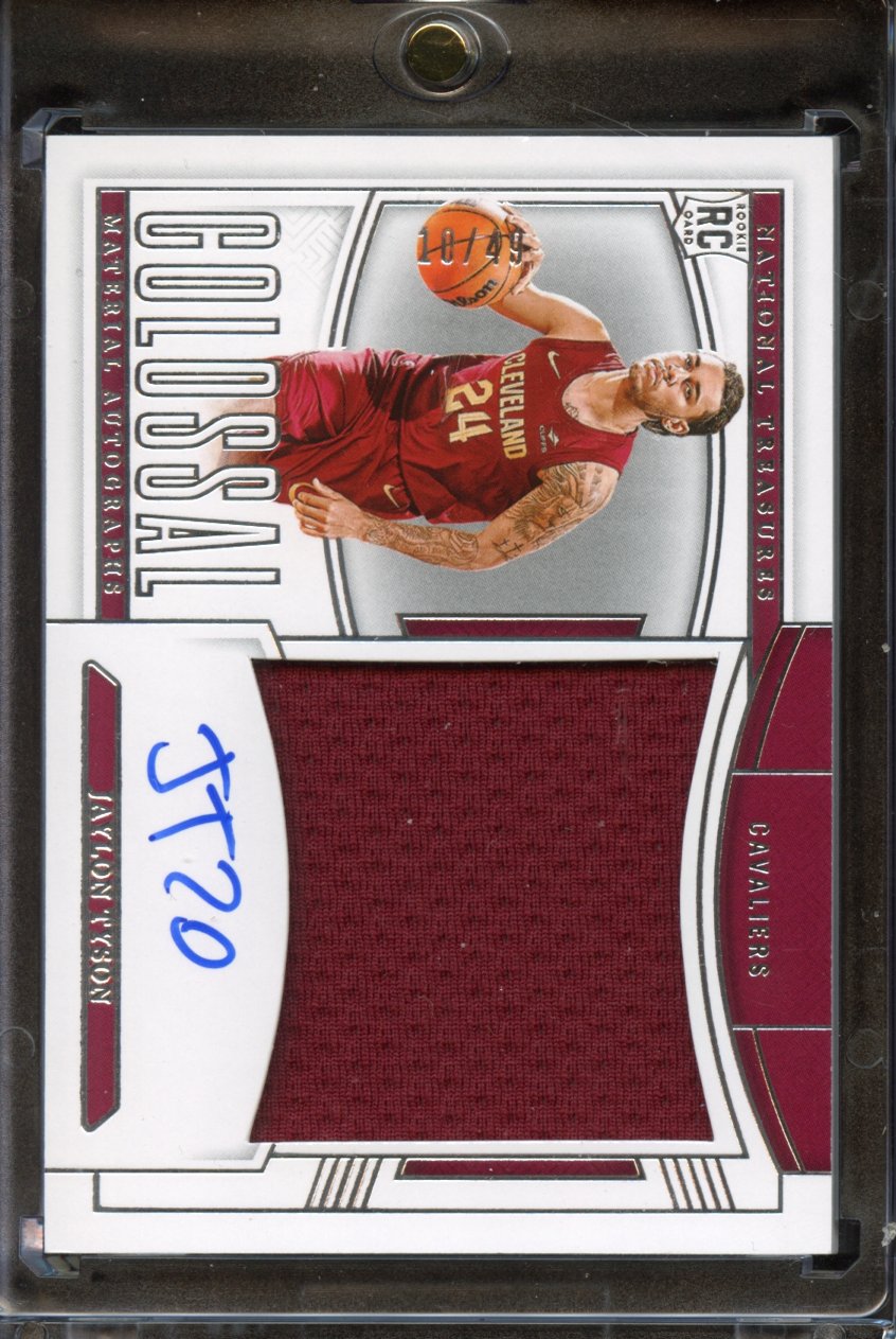 2024 Panini National Treasures Jaylon Tyson AUTO PATCH /49