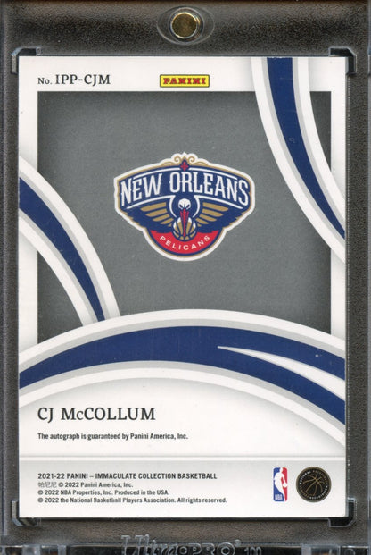 2021 Panini Immaculate Past & Present AUTO CJ Mccollum /99