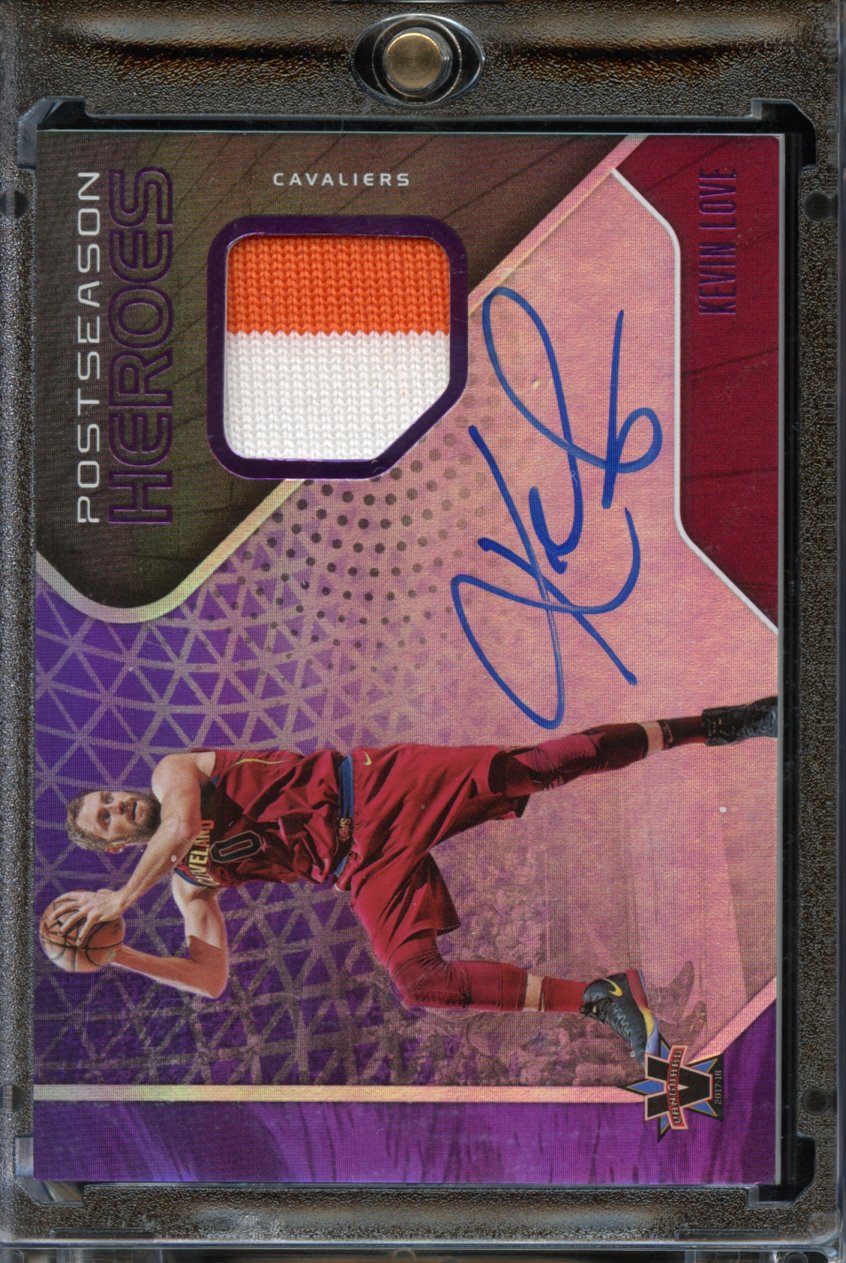 2017 Panini Postseason Heroes Kevin Love AUTO PATCH /15