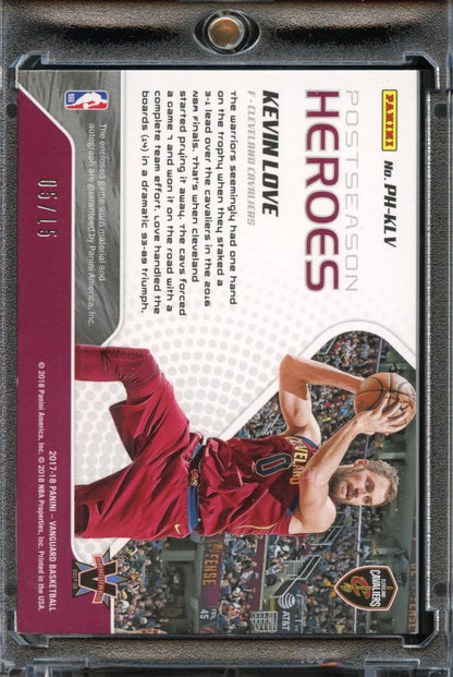 2017 Panini Postseason Heroes Kevin Love AUTO PATCH /15