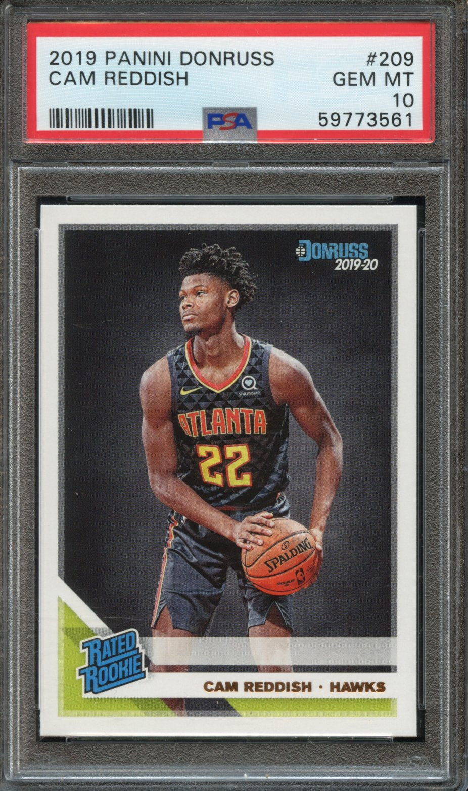2019 Panini Donruss Cam Reddish PSA 10