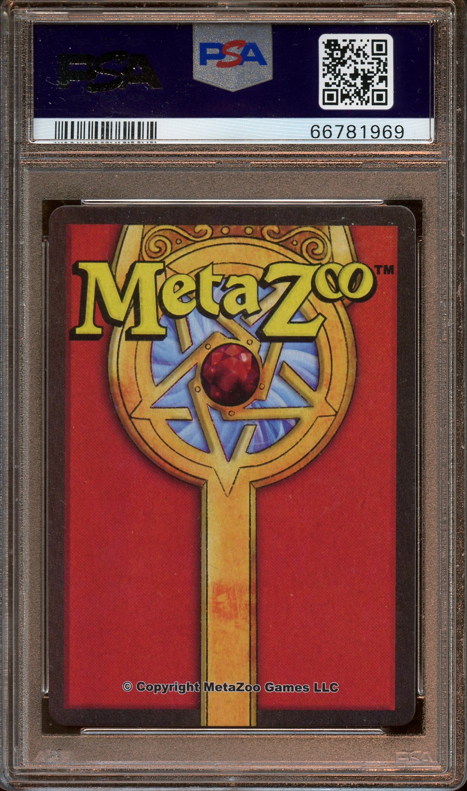 2021 MetaZoo Stalactites Holo Nightfall 1st Ed. PSA 9