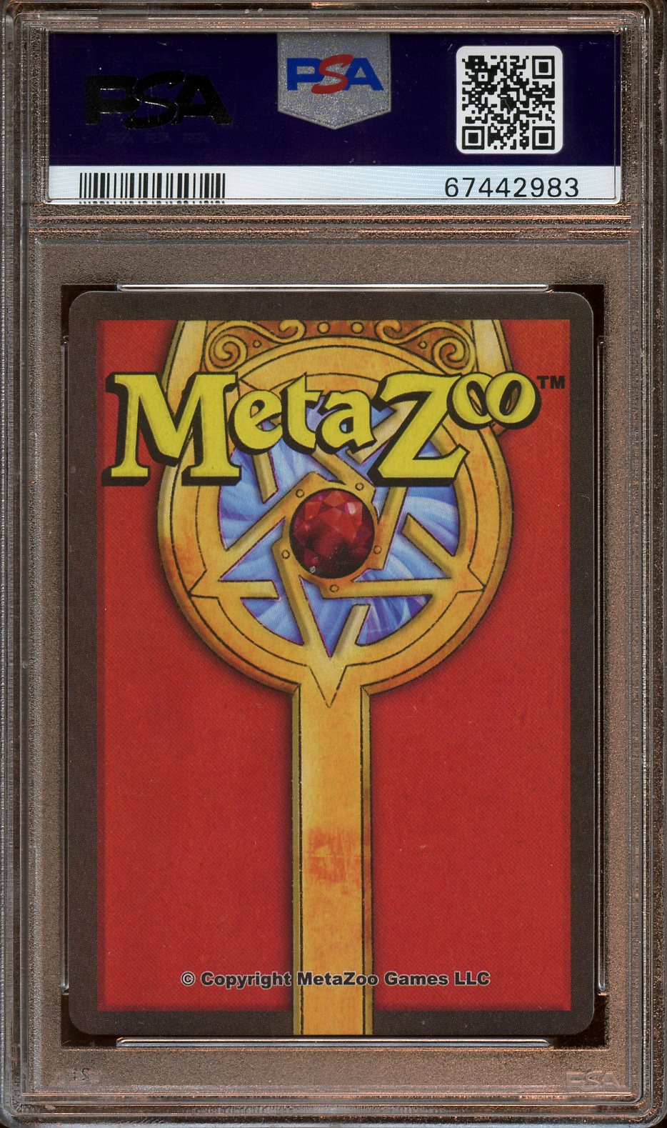 2021 MetaZoo Wendigo Holo Nightfall 1st Ed. PSA 8
