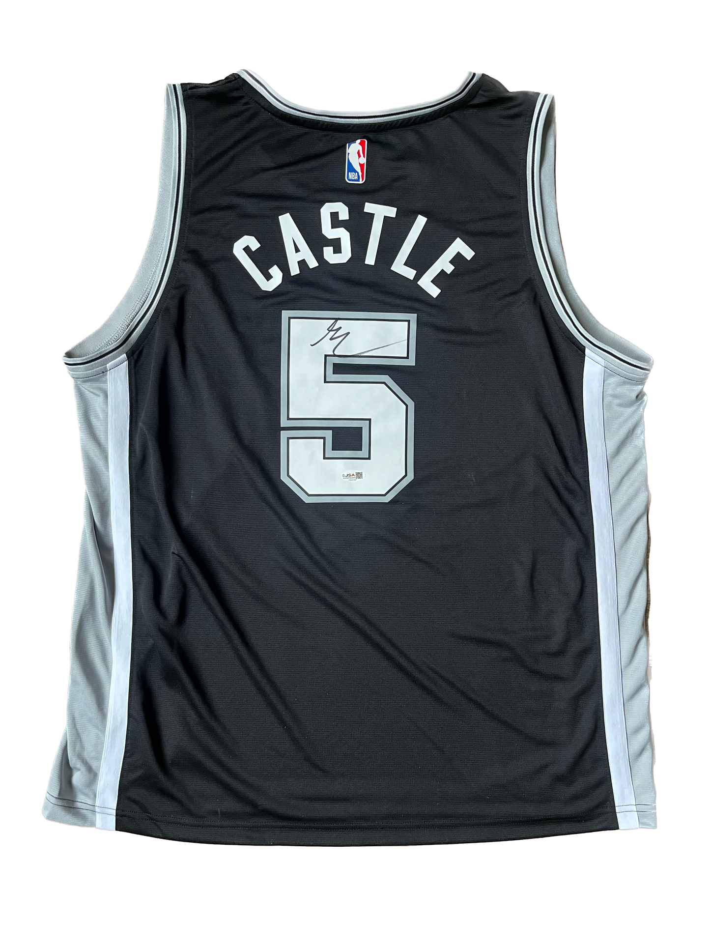 Stephon Castle #3 San Antonio Spurs NBA signed jersey