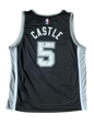 Stephon Castle #3 San Antonio Spurs NBA signed jersey